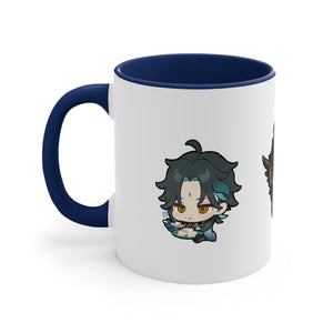 Xiao Genshin Impact Accent Coffee Mug, 11oz Cups Mugs Cup Gift For Gamer Gifts Game Anime Fanart Fan Birthday Valentine's Christmas