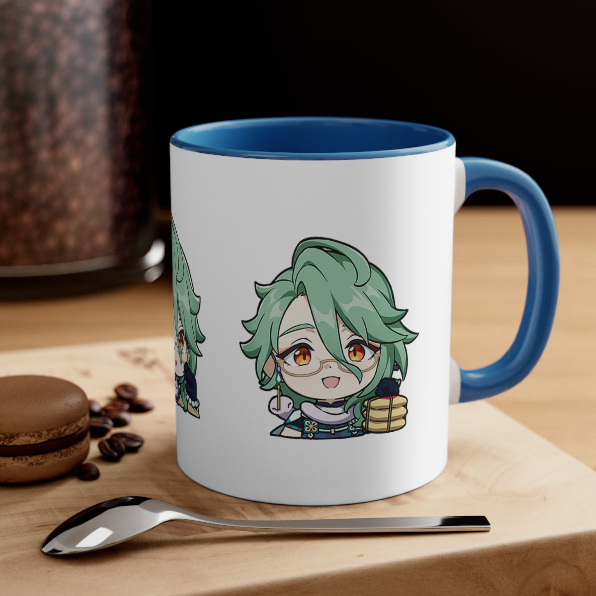 Baizhu Genshin Impact Accent Coffee Mug, 11oz Cups Mugs Cup Gift For Gamer Gifts Game Anime Fanart Fan Birthday Valentine's Christmas