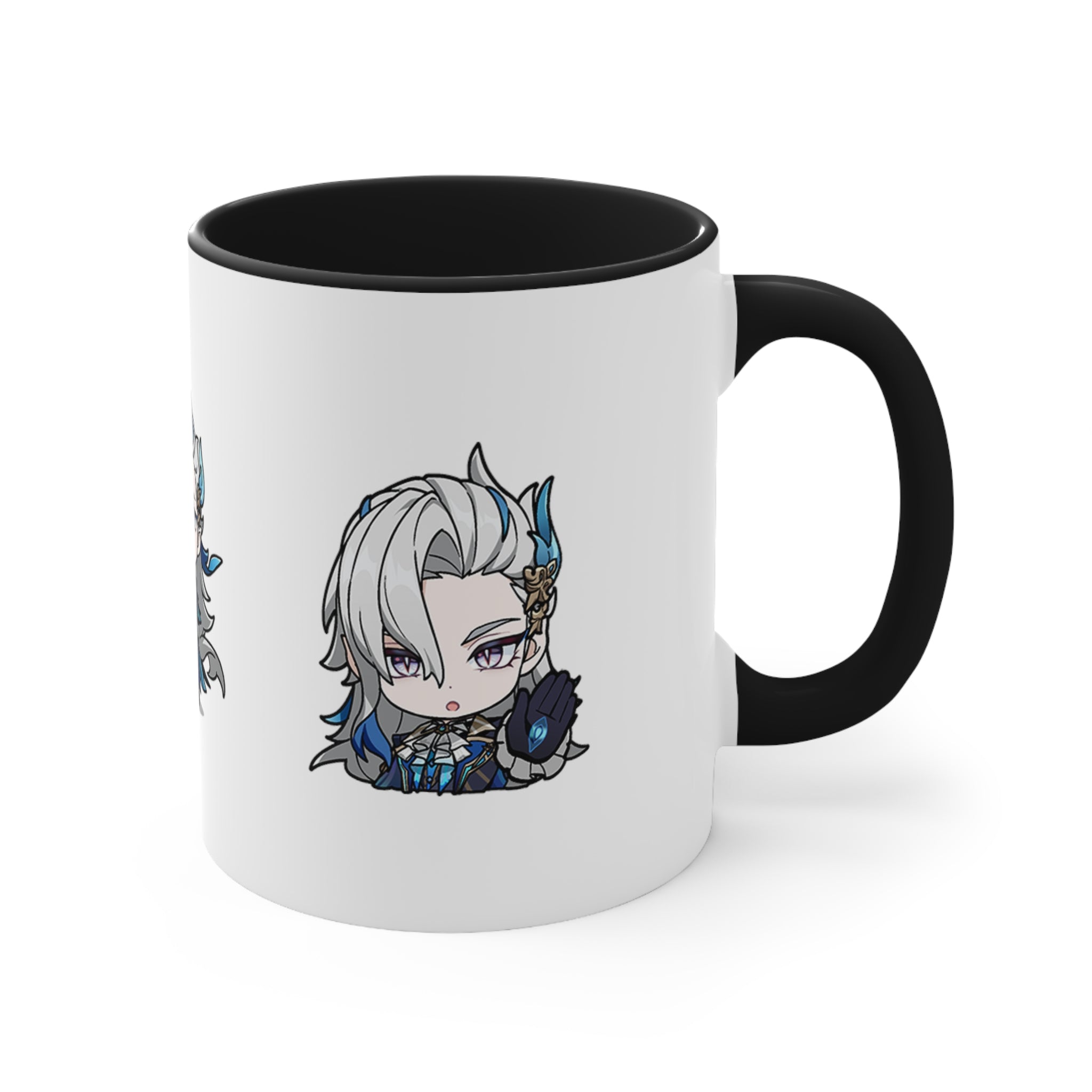 Neuvillette Genshin Impact Accent Coffee Mug, 11oz  Cups Mugs Cup Gift For Gamer Gifts Game Anime Fanart Fan Birthday Valentine's Christmas