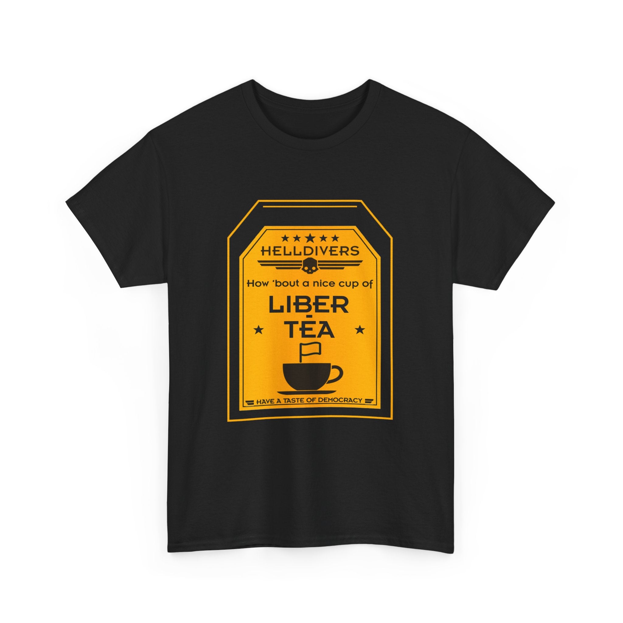 Helldivers 2 Liber-tea T-shirt Unisex Heavy Cotton Tee Gift For Him Gift For Her Gamer Game Gift Shirts Couple Single