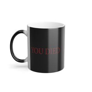 You Died Color Morphing Mug, 11oz Colour Changing Fromsoft darksouls mug darksoul cup magic mug