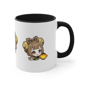 Yaoyao Genshin Impact Accent Coffee Mug, 11oz Cups Mugs Cup Gift For Gamer Gifts Game Anime Fanart Fan Birthday Valentine's Christmas