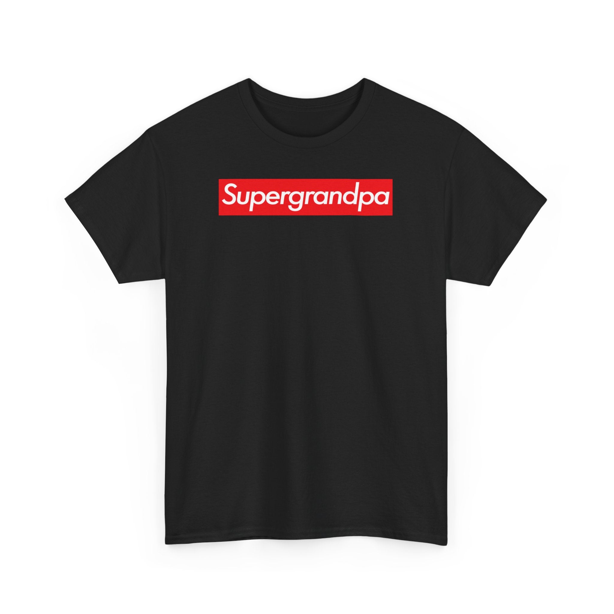 Supergrandpa Unisex Heavy Cotton Tee Shirt T-shirt super Inspired Funny Grandfather Grandpa Appreciation Gift For Grandfathers Thank You Thankful Birthday Christmas