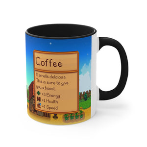 Stardew Valley Accent Coffee Mug, Stardew Valley Gift, Valley Coffee Mug, Stardew Valley Game, Stardew Valley Cup, Stardew Mug, Video Game Mug, Gamer Mug