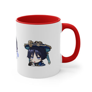 Wanderer Scaramouche Genshin Impact Accent Coffee Mug, 11oz Cups Mugs Cup Gift For Gamer Gifts Game Anime Fanart Fan Birthday Valentine's Christmas