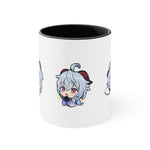 Load image into Gallery viewer, Ganyu Genshin Impact Accent Coffee Mug, 11oz Cups Mugs Cup Gift For Gamer Gifts Game Anime Fanart Fan Birthday Valentine&#39;s Christmas
