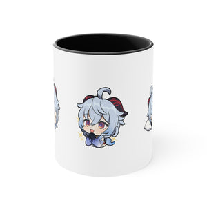 Ganyu Genshin Impact Accent Coffee Mug, 11oz Cups Mugs Cup Gift For Gamer Gifts Game Anime Fanart Fan Birthday Valentine's Christmas