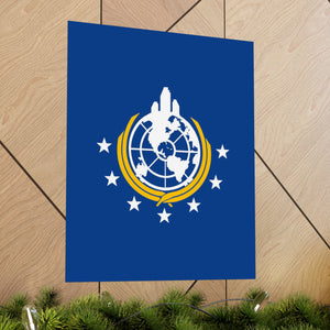 Helldivers 2 Superearth Flag Matte Vertical Posters Helldiver Gamer Game Gift Banner Poster Wall Decor Deco Decoration Birthday Christmas