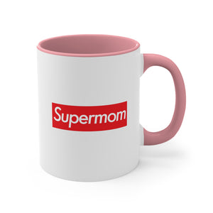 Supermom Accent Coffee Mug, 11oz super Inspired Funny Mom Mother Appreciation Gift For Mothers Moms Love Mother's Day Thank You Thankful Birthday Christmas