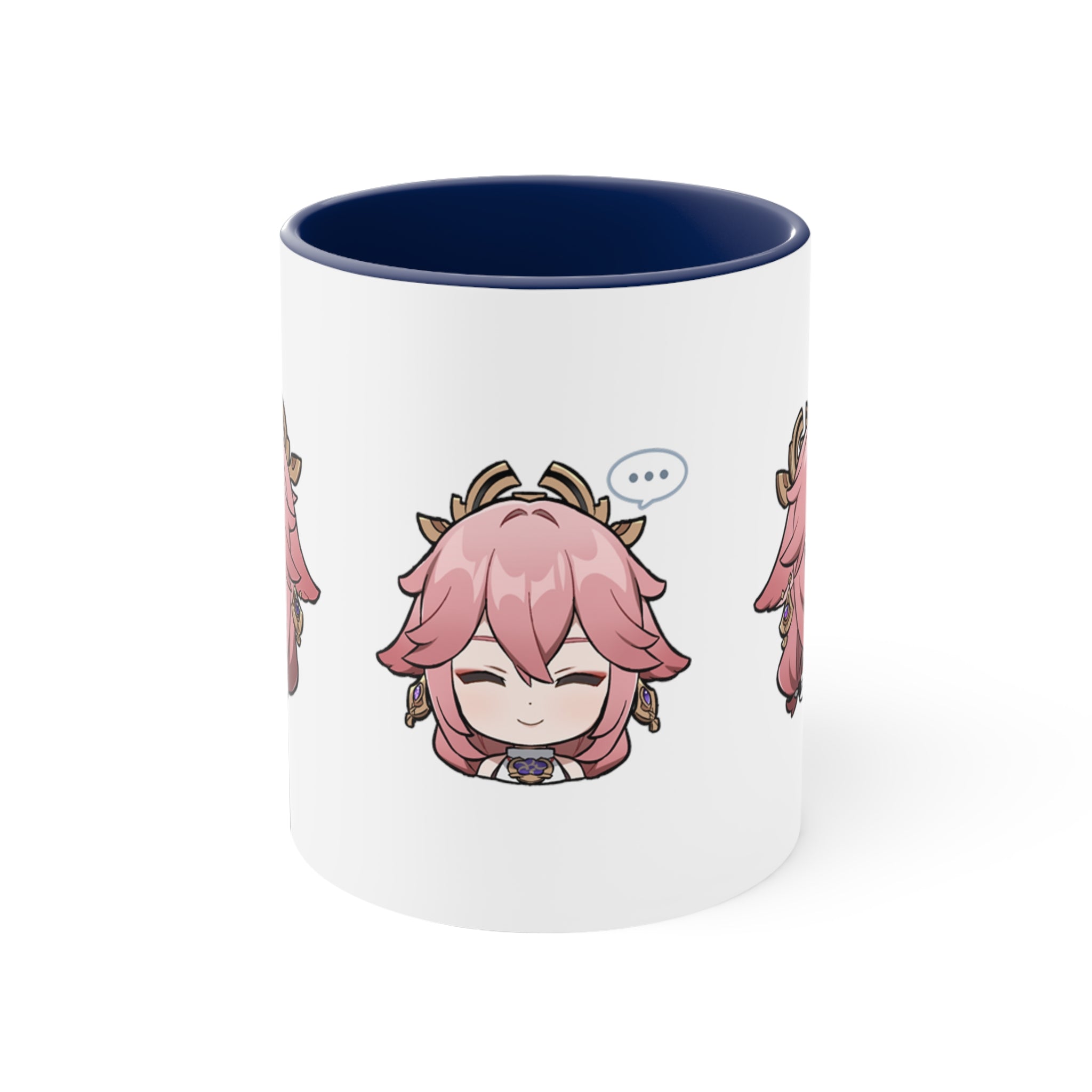 Yae Miko Genshin Impact Accent Coffee Mug, 11oz Cups Mugs Cup Gift For Gamer Gifts Game Anime Fanart Fan Birthday Valentine's Christmas