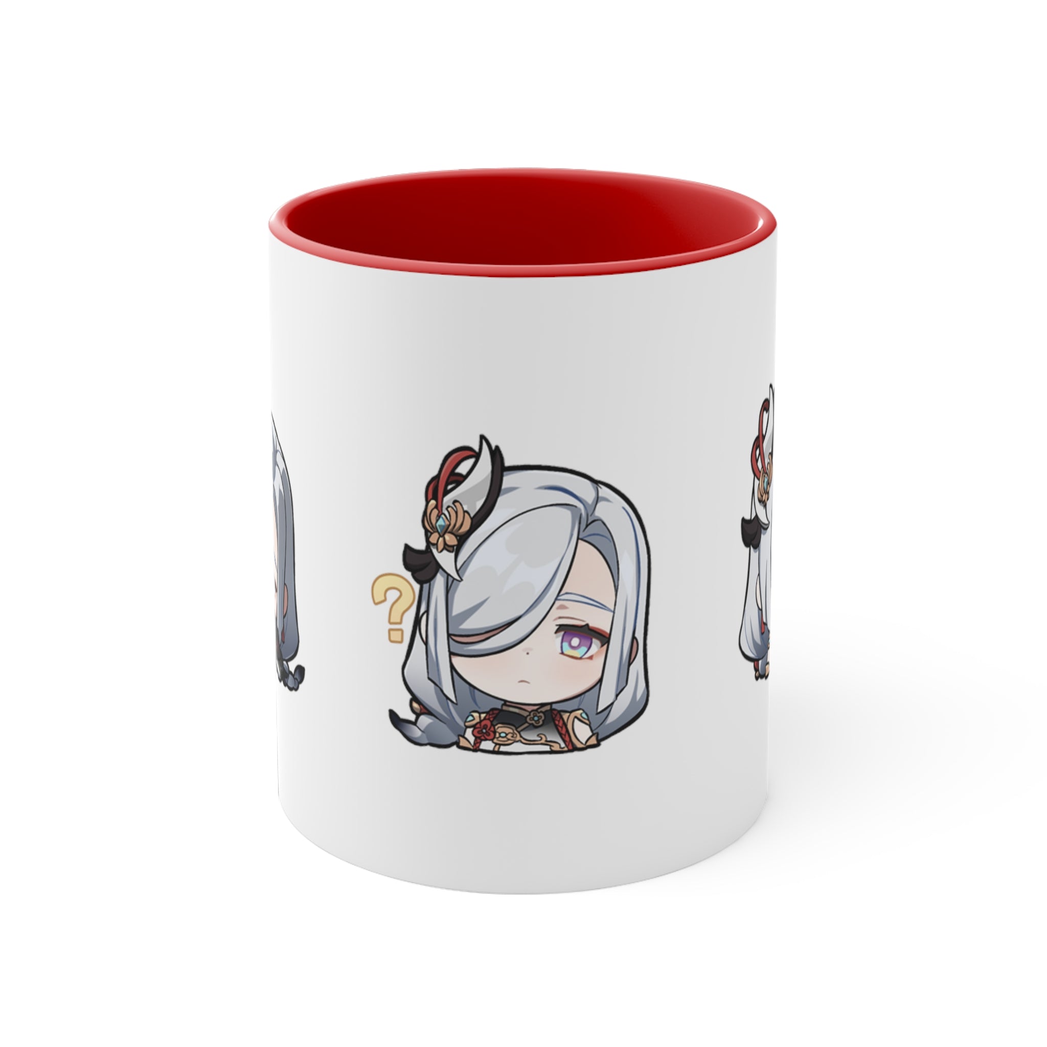 Shenhe Genshin Impact Accent Coffee Mug, 11oz Cups Mugs Cup Gift For Gamer Gifts Game Anime Fanart Fan Birthday Valentine's Christmas