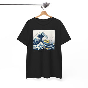 The Great Duck Off Kanagawa Wave T-shirt Unisex Heavy Cotton Tee Gift For Him Gift For Her Cute Japanese Couple Shirt Tshirt