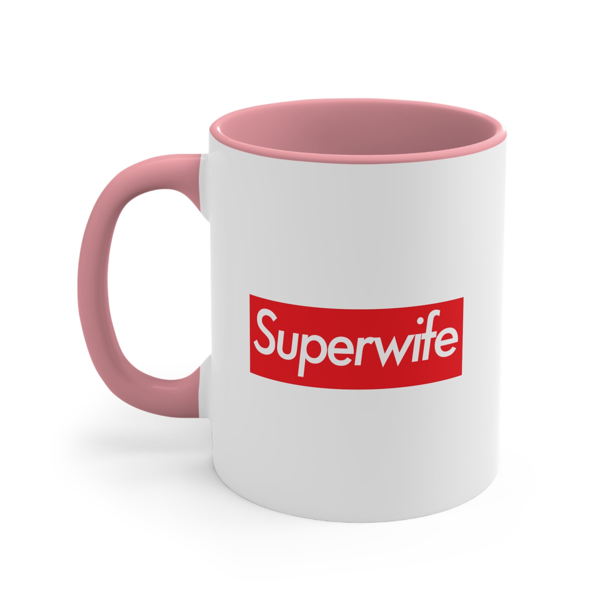 Superwife Accent Coffee Mug, 11oz super Inspired Funny Wife Lover Appreciation Gift For Partner Wedding Thank You Thankful Birthday Christmas