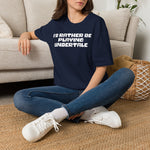 Load image into Gallery viewer, Classic White T-Shirt — Minimal Everyday Tee Undertale
