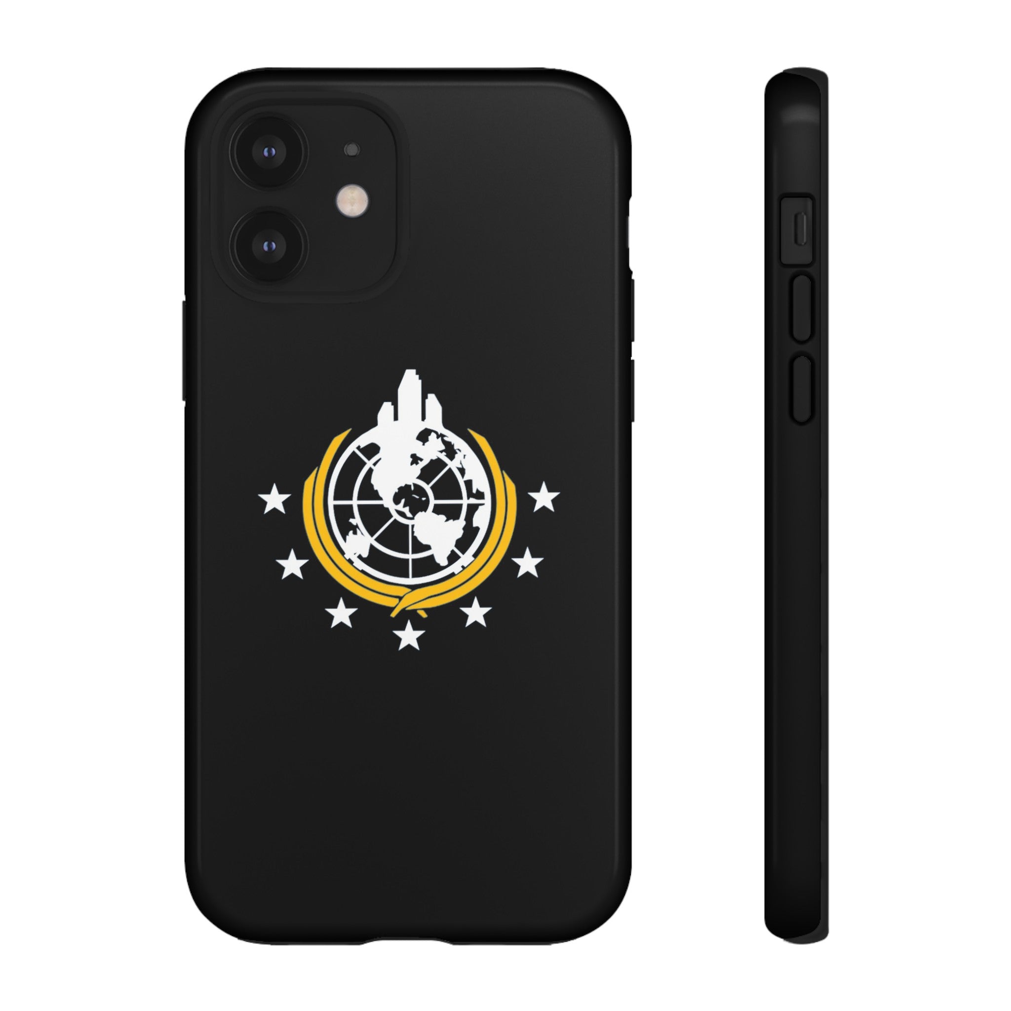 Helldivers 2 Superearth Flag Black Edition Tough Phone Cases Helldiver Gift For Him Her Gamer Game Gifts Birthday Mobile Case Cool Cute Funny Christmas Valentine's