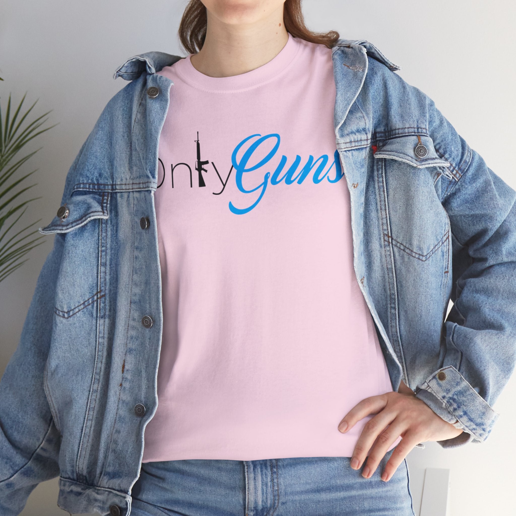 Onlyguns V2 Onlyfans Inspired Funny Unisex Heavy Cotton Tee