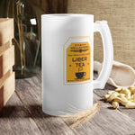 Load image into Gallery viewer, Helldivers 2 Liber-tea Frosted Glass Beer Mug Helldiver Cups Cup Mugs Gift For Him Her Gamer Liberty Libertea Liber-tea Funny Cute Cool Cup Gamer Game Gifts Birthday Christmas Valentine&#39;s
