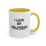 Load image into Gallery viewer, I Love My Girlfriend Coffee Mug — Romantic Black-Handle 11oz &amp; 15oz Gift
