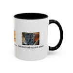 Load image into Gallery viewer, Galvanized Square Steel Meme Coffee Mug (11oz)
