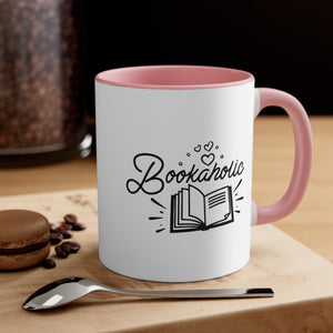 Bookaholic Funny Coffee Mug, 11oz Bookworm Book Worm Book Reader Joke Humour Humor Birthday Christmas Valentine's Gift Cup