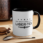 Load image into Gallery viewer, Helldivers 2 Liber-tea Coffee Mug, 11oz How Bout A Nice Cup Of Liber-tea Helldivers Gift Mugs Cups Funny Puns Comedy Joke Gift
