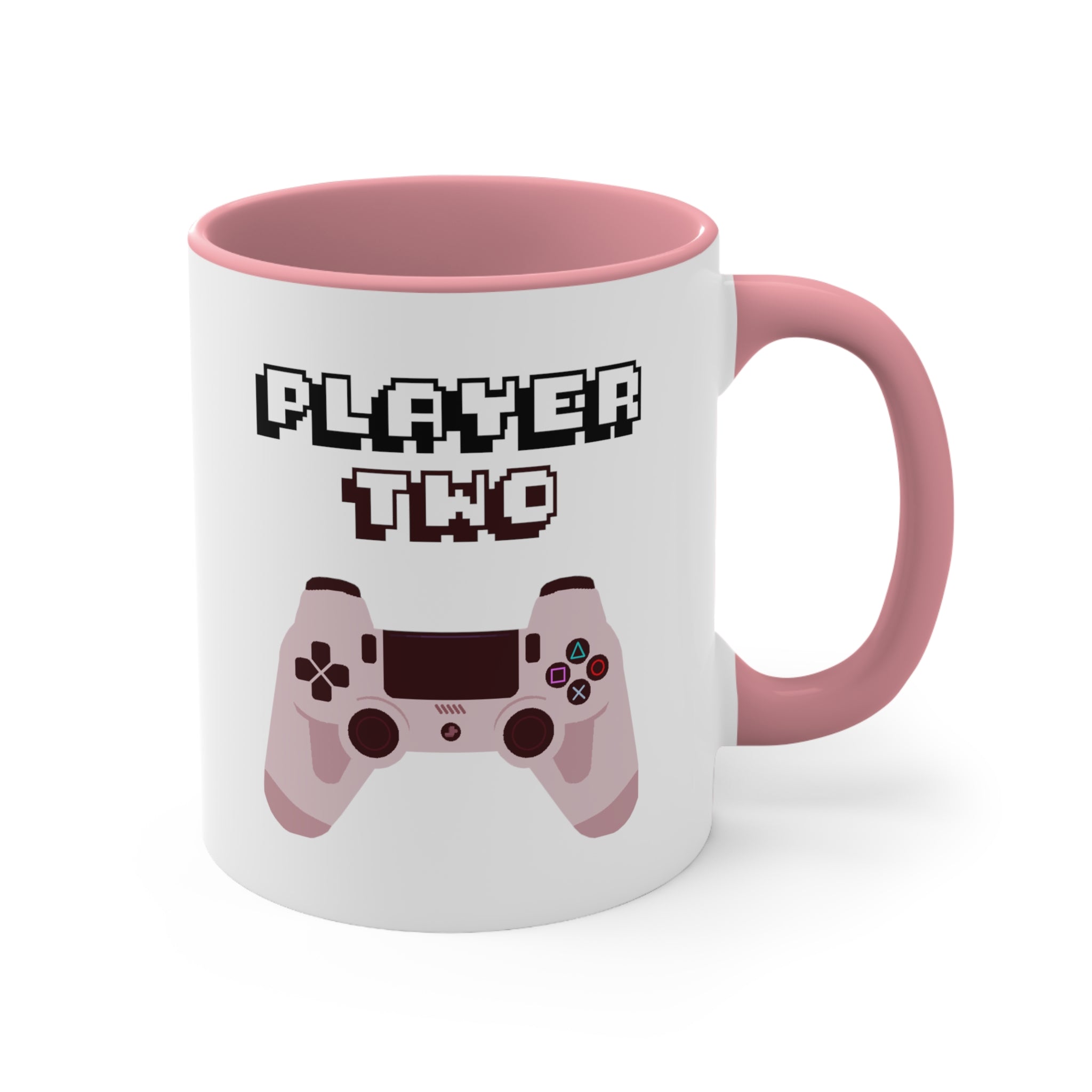 Player Two Accent Coffee Mug, 11oz