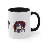 Load image into Gallery viewer, Mona Genshin Impact Accent Coffee Mug, 11oz Cups Mugs Cup Gift For Gamer Gifts Game Anime Fanart Fan Birthday Valentine&#39;s Christmas
