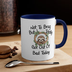 Load image into Gallery viewer, Funny Sloth Coffee Mug, 11oz Not To Brag But I Totally Got Out Of Bed Sloths Humor Humour Joke Comedy Cup
