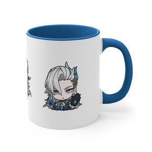 Neuvillette Genshin Impact Accent Coffee Mug, 11oz  Cups Mugs Cup Gift For Gamer Gifts Game Anime Fanart Fan Birthday Valentine's Christmas