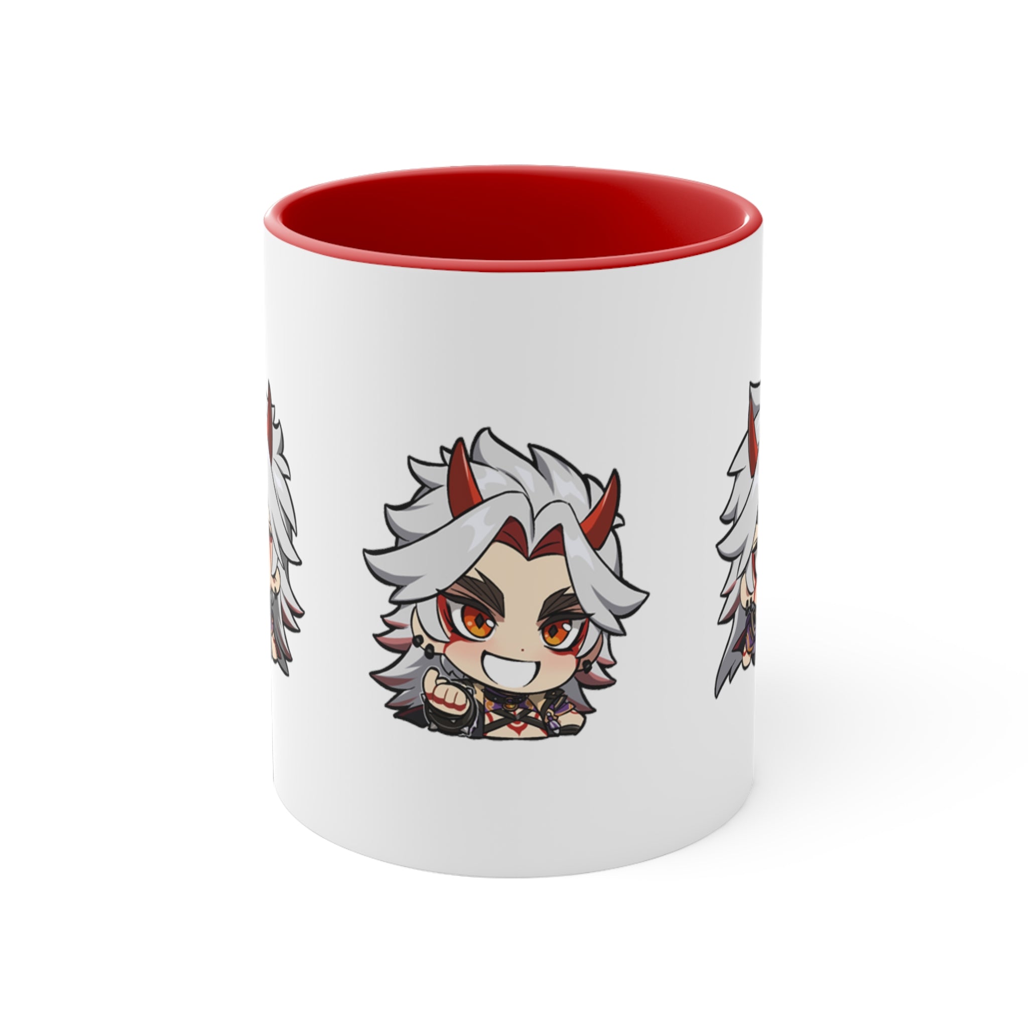 Arataki Itto Genshin Impact Accent Coffee Mug, 11oz Cups Mugs Cup Gift For Gamer Gifts Game Anime Fanart Fan Birthday Valentine's Christmas