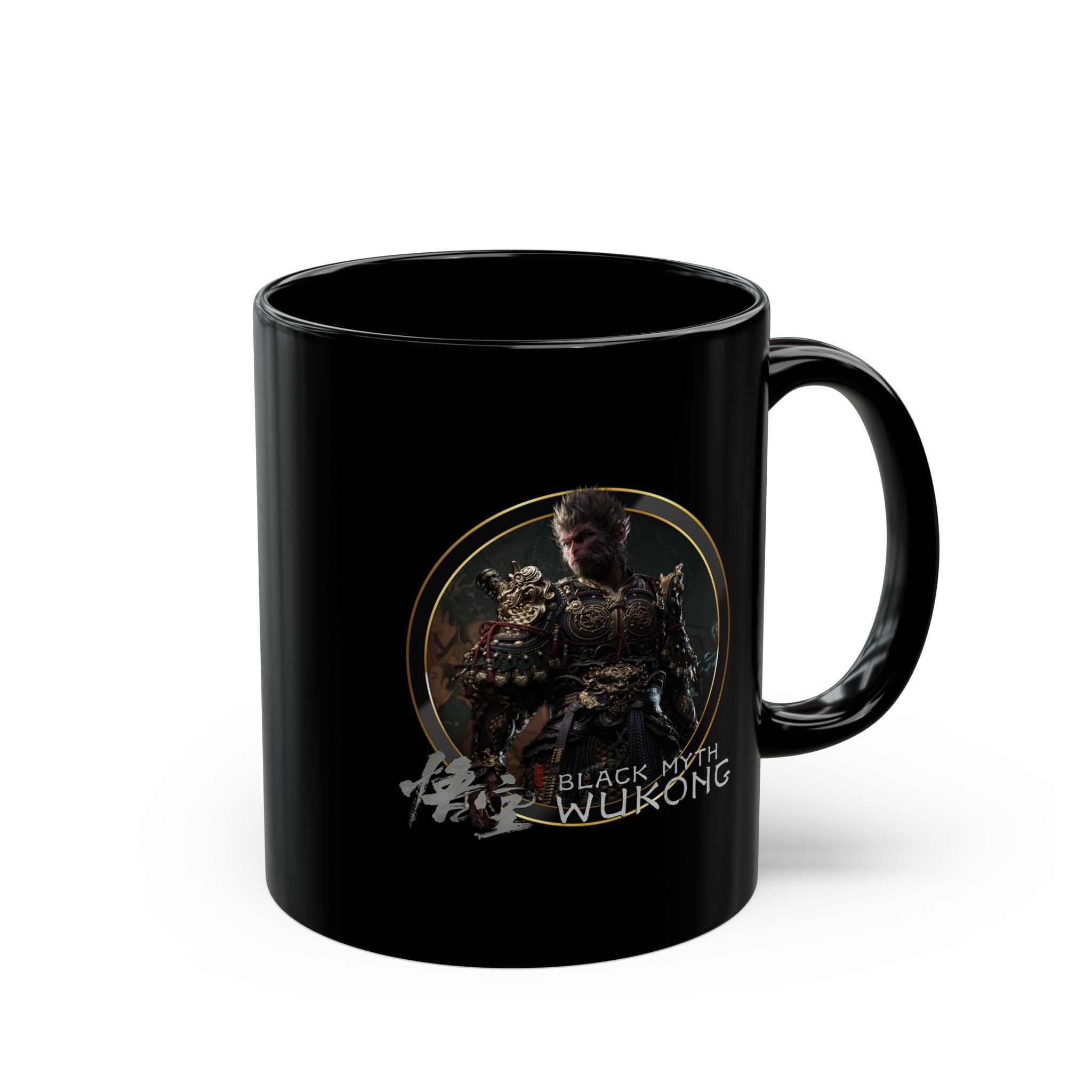 Black Myth Wukong Black Mug (11oz, 15oz) Perfect Gift For Gamer Boyfriend Girlfriend Friend Birthday Christmas Valentine's Fan Merch