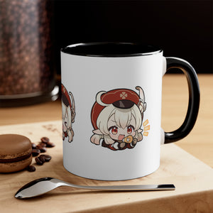Klee Genshin Impact Accent Coffee Mug, 11oz Cups Mugs Cup Gift For Gamer Gifts Game Anime Fanart Fan Birthday Valentine's Christmas