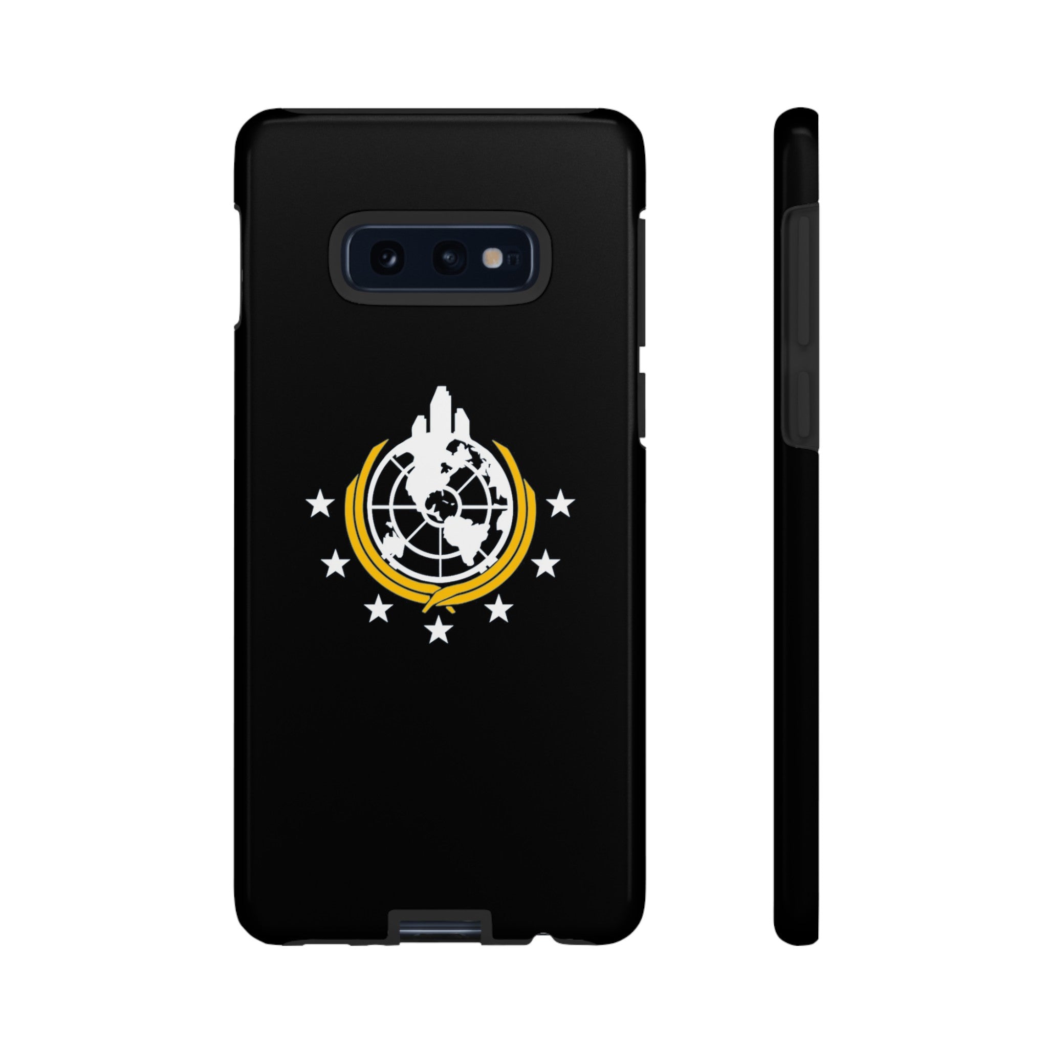 Helldivers 2 Superearth Flag Black Edition Tough Phone Cases Helldiver Gift For Him Her Gamer Game Gifts Birthday Mobile Case Cool Cute Funny Christmas Valentine's