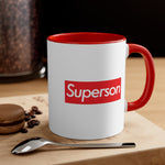 Load image into Gallery viewer, Superson Accent Coffee Mug, 11oz super Inspired Funny Child Children Appreciation Gift For Sons Son Thank You Thankful Birthday Christmas
