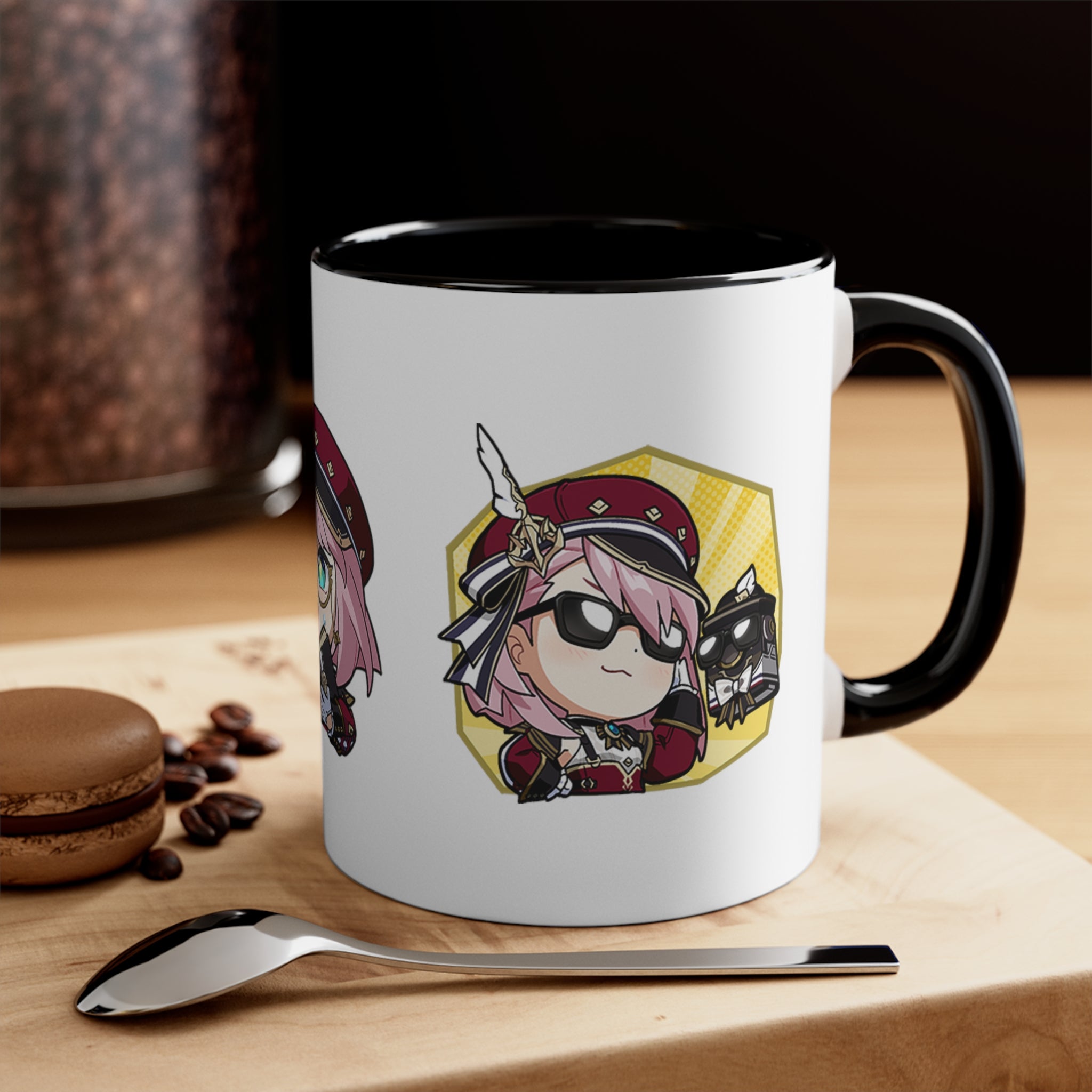Charlotte Genshin Impact Accent Coffee Mug, 11oz Cups Mugs Cup Gift For Gamer Gifts Game Anime Fanart Fan Birthday Valentine's Christmas