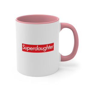 Superdaughter Accent Coffee Mug, 11oz  super Inspired Funny Daughter Appreciation Gift For Daughters Girl Thank You Thankful Birthday Christmas