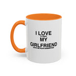 Load image into Gallery viewer, I Love My Girlfriend Coffee Mug — Romantic Black-Handle 11oz &amp; 15oz Gift
