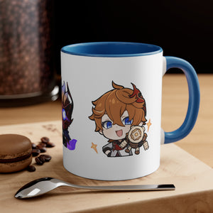 Childe Genshin Impact Accent Coffee Mug, 11oz Cups Mugs Cup Gift For Gamer Gifts Game Anime Fanart Fan Birthday Valentine's Christmas