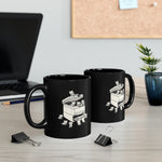 Load image into Gallery viewer, Copy Cats Black Mug (11oz, 15oz) Cute Cats Photocopier Gift For Him Gift For Her Birthday Christmas Valentine Cup Adorable Puns
