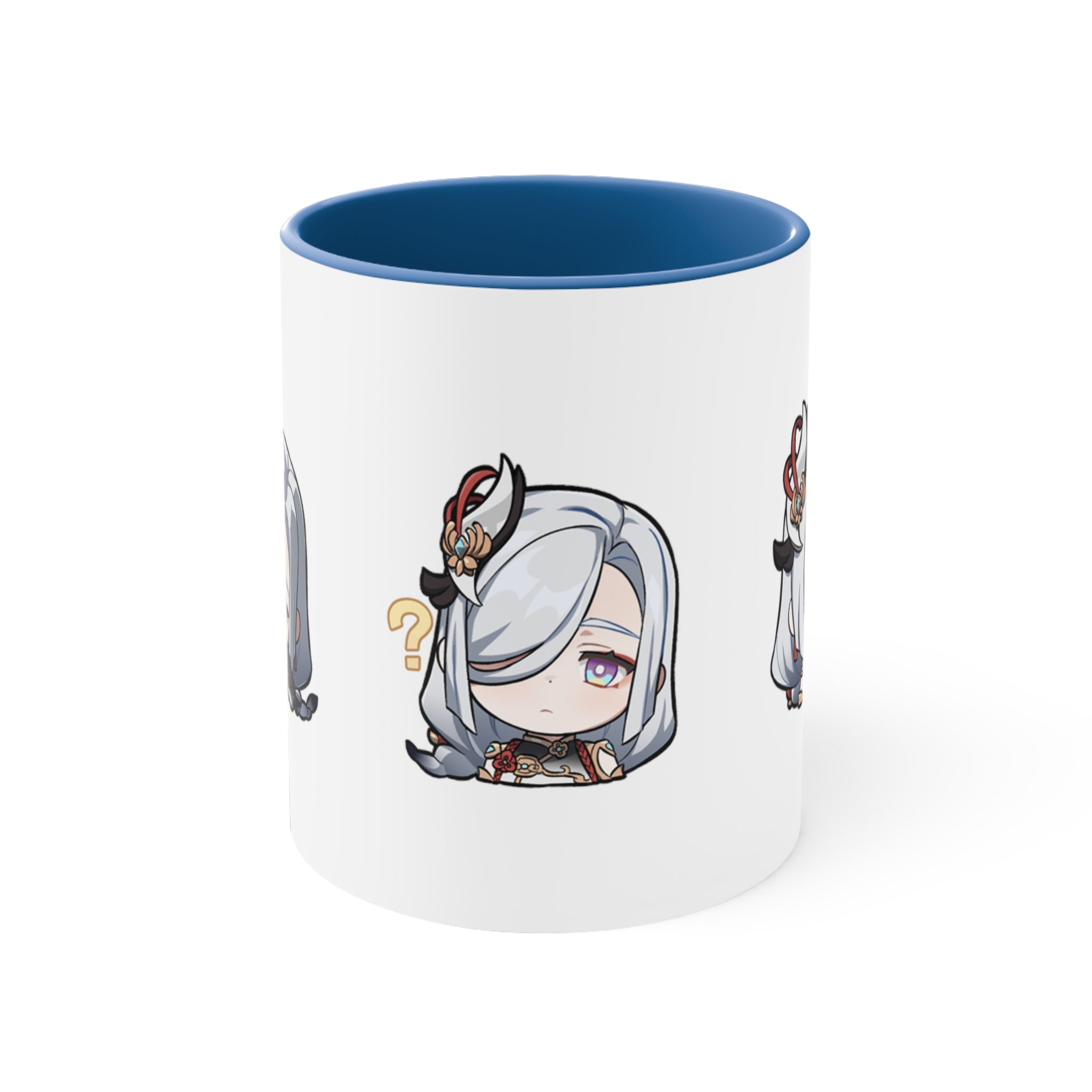 Shenhe Genshin Impact Accent Coffee Mug, 11oz Cups Mugs Cup Gift For Gamer Gifts Game Anime Fanart Fan Birthday Valentine's Christmas