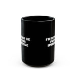 Load image into Gallery viewer, Undertale Gamer Mug — "I'd Rather Be Playing Undertale" Black Coffee Cup (11oz/15oz)
