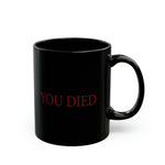 Load image into Gallery viewer, You Died Black Mug (11oz, 15oz) Fromsoft Darksouls darksoul game darksouls mug darksouls cup
