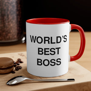 The Office World's Best Boss Accent Coffee Mug, 11oz
