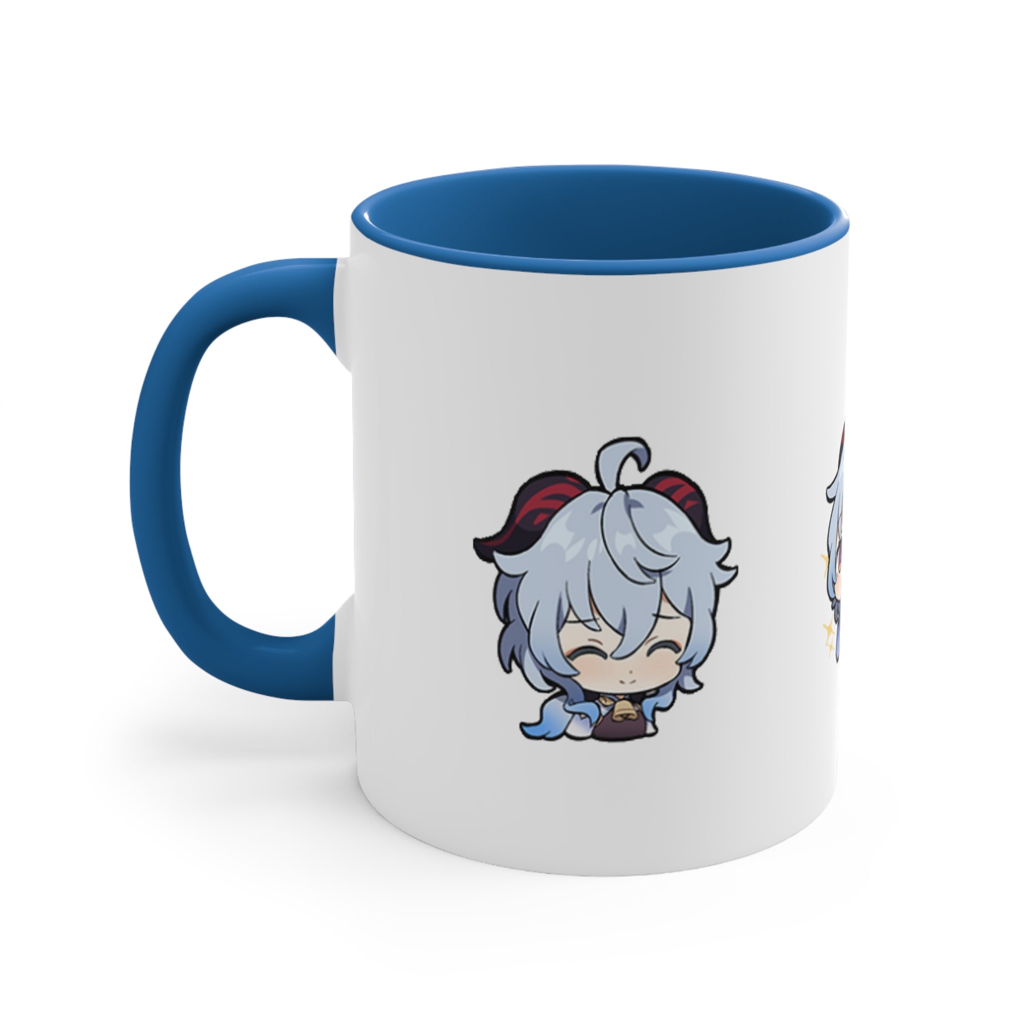 Ganyu Genshin Impact Accent Coffee Mug, 11oz Cups Mugs Cup Gift For Gamer Gifts Game Anime Fanart Fan Birthday Valentine's Christmas