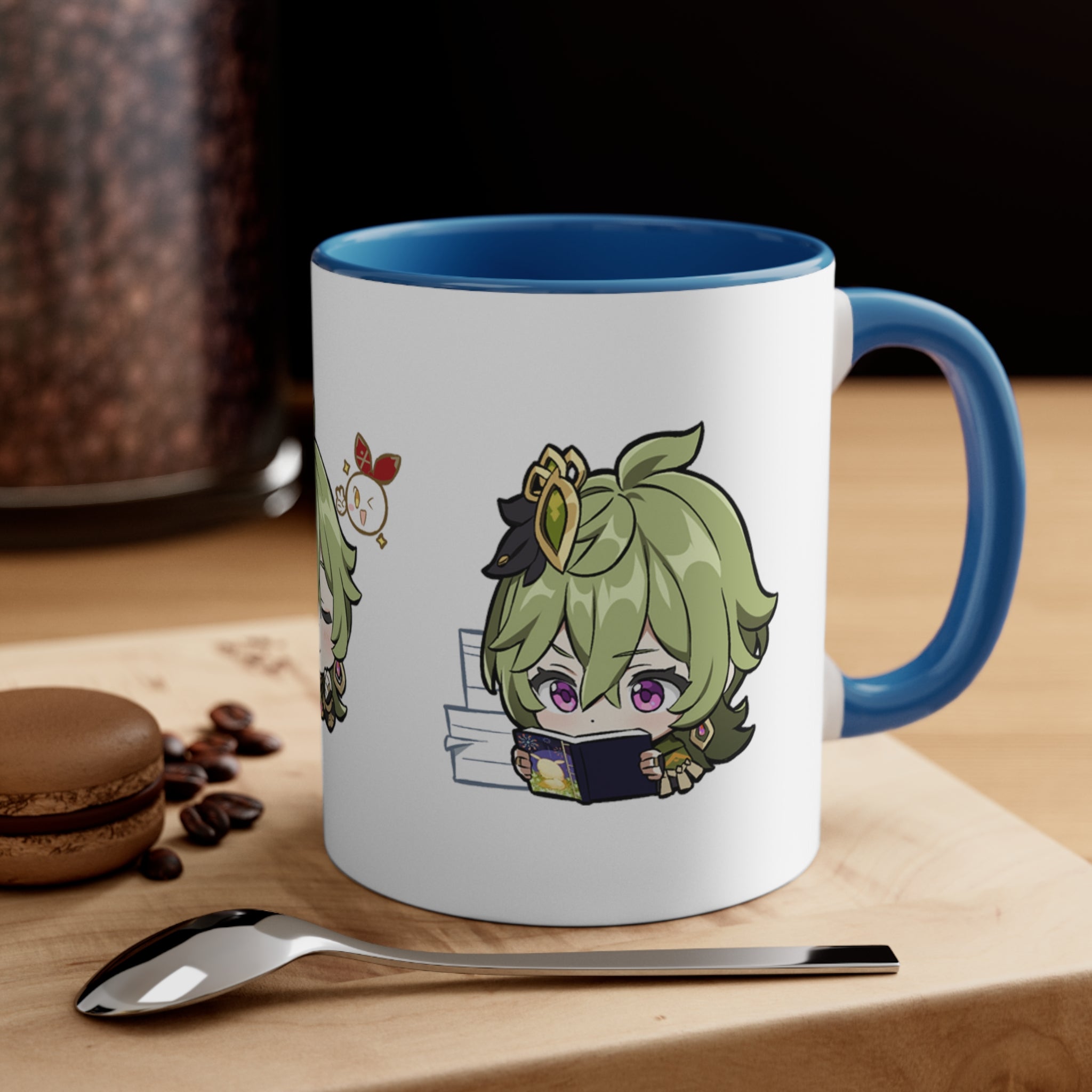 Collei Genshin Impact Accent Coffee Mug, 11oz Cups Mugs Cup Gift For Gamer Gifts Game Anime Fanart Fan Birthday Valentine's Christmas