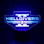 Load image into Gallery viewer, Helldivers 2 Superearth Logo 3d LED
