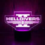 Load image into Gallery viewer, Helldivers 2 Superearth Logo 3d LED
