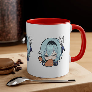Eula Genshin Impact Accent Coffee Mug, 11oz Cups Mugs Cup Gift For Gamer Gifts Game Anime Fanart Fan Birthday Valentine's Christmas