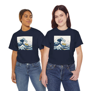 The Great Duck Off Kanagawa Wave T-shirt Unisex Heavy Cotton Tee Gift For Him Gift For Her Cute Japanese Couple Shirt Tshirt