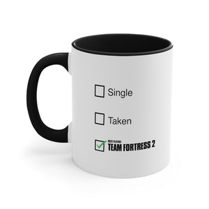 Team Fortress 2 Single Taken Coffee Mug, 11oz Gift For Him Gift For Her Game Christmas Birthday Valentine